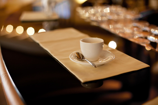 Espresso Coffee in Luxurious Hotel Bar